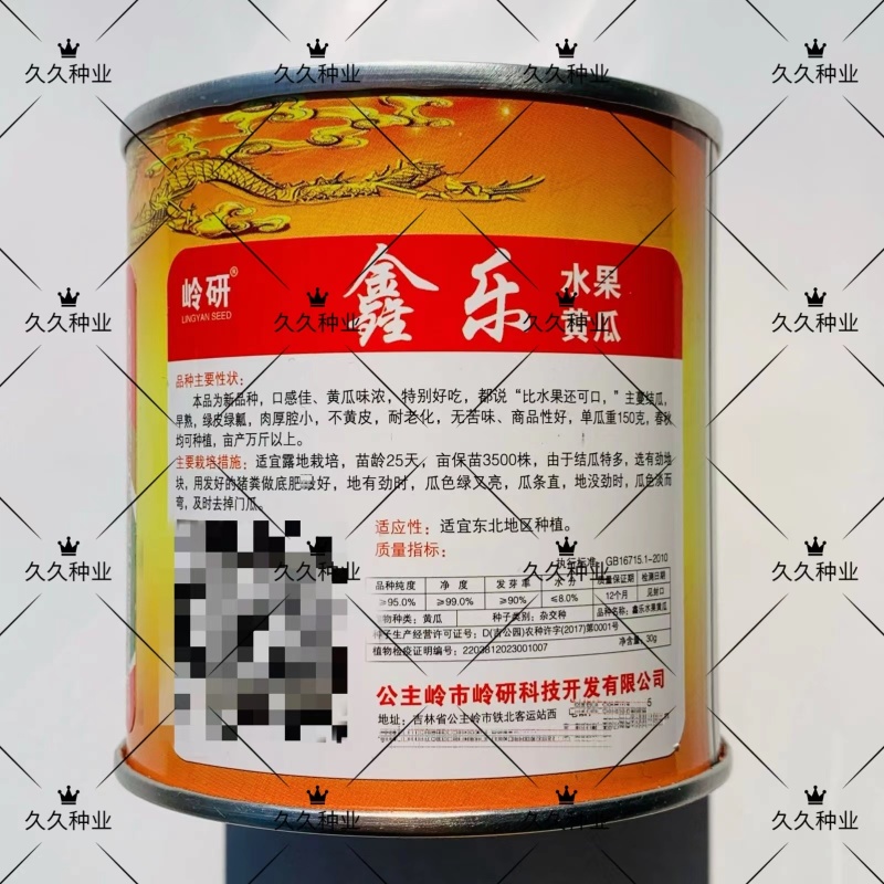 鑫乐水果黄瓜种子强雌性清甜口感好绿瓤绿肉高产旱小黄瓜种籽
