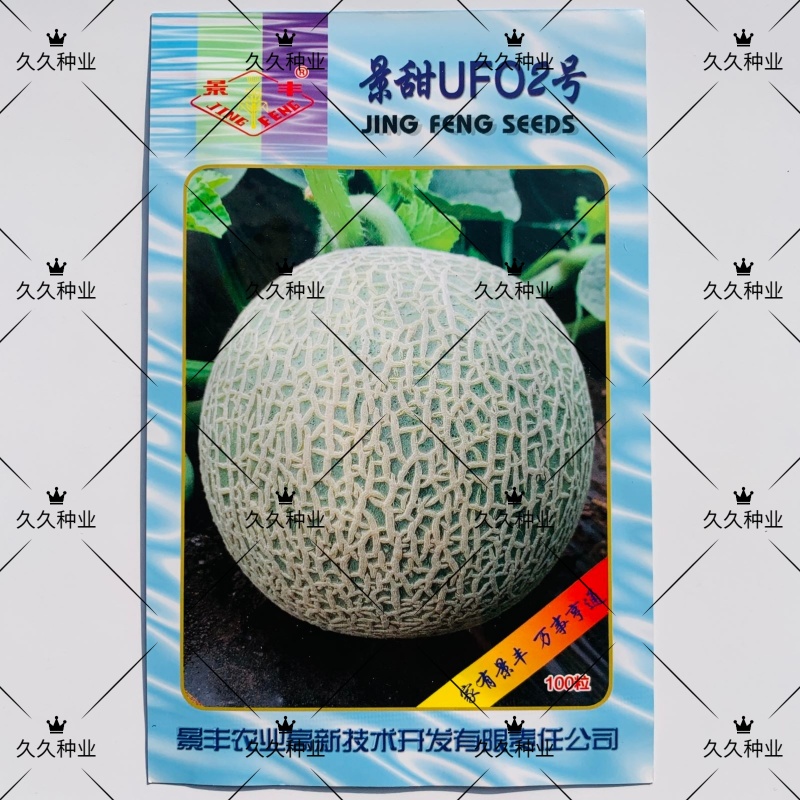 景甜UFO2号甜瓜种子孑网纹哈密瓜甘甜香脆伽师瓜种籽高产