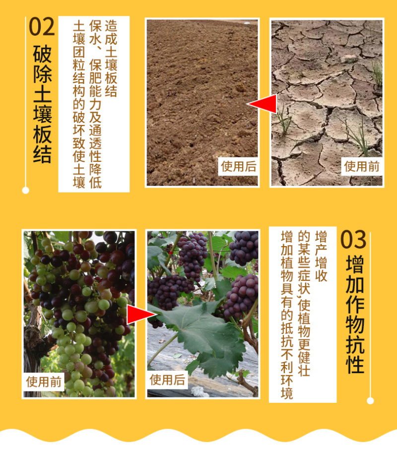 土壤调理剂修复剂改良剂微生物菌剂盐碱板结碱化酸化盐化重茬