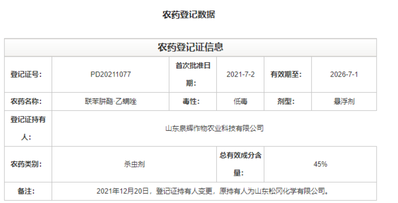 联苯肼酯乙螨唑