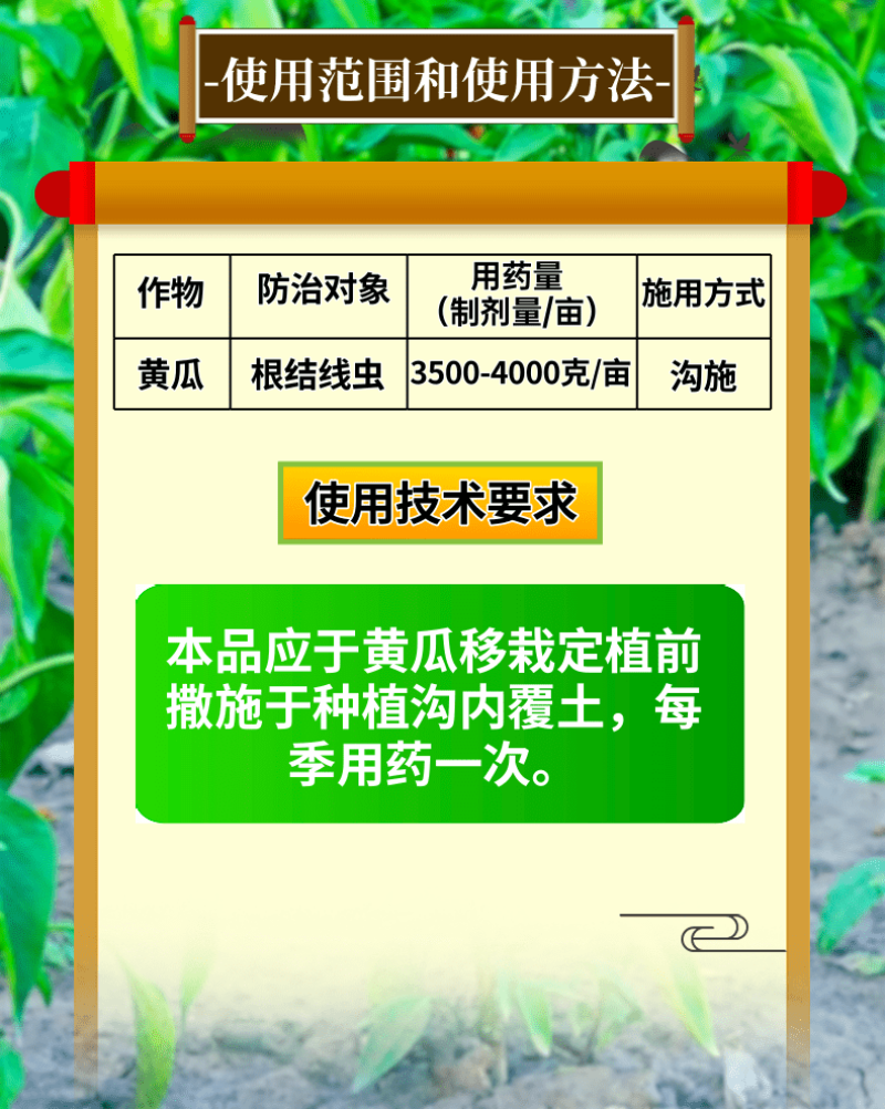 5%阿维噻唑膦根结线虫颗粒剂黄瓜番茄根结线虫根瘤病农药