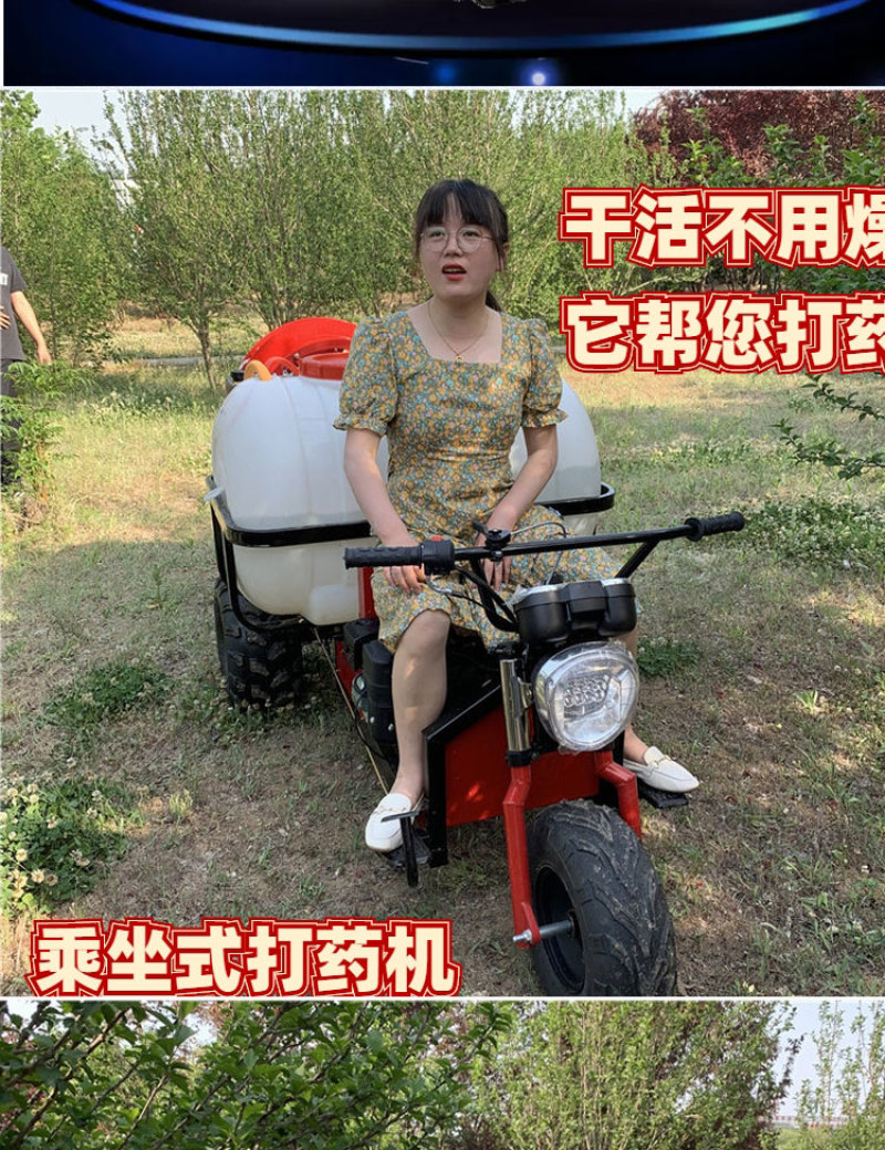 双动力风送打药机果树喷药车自走式果园打药机
