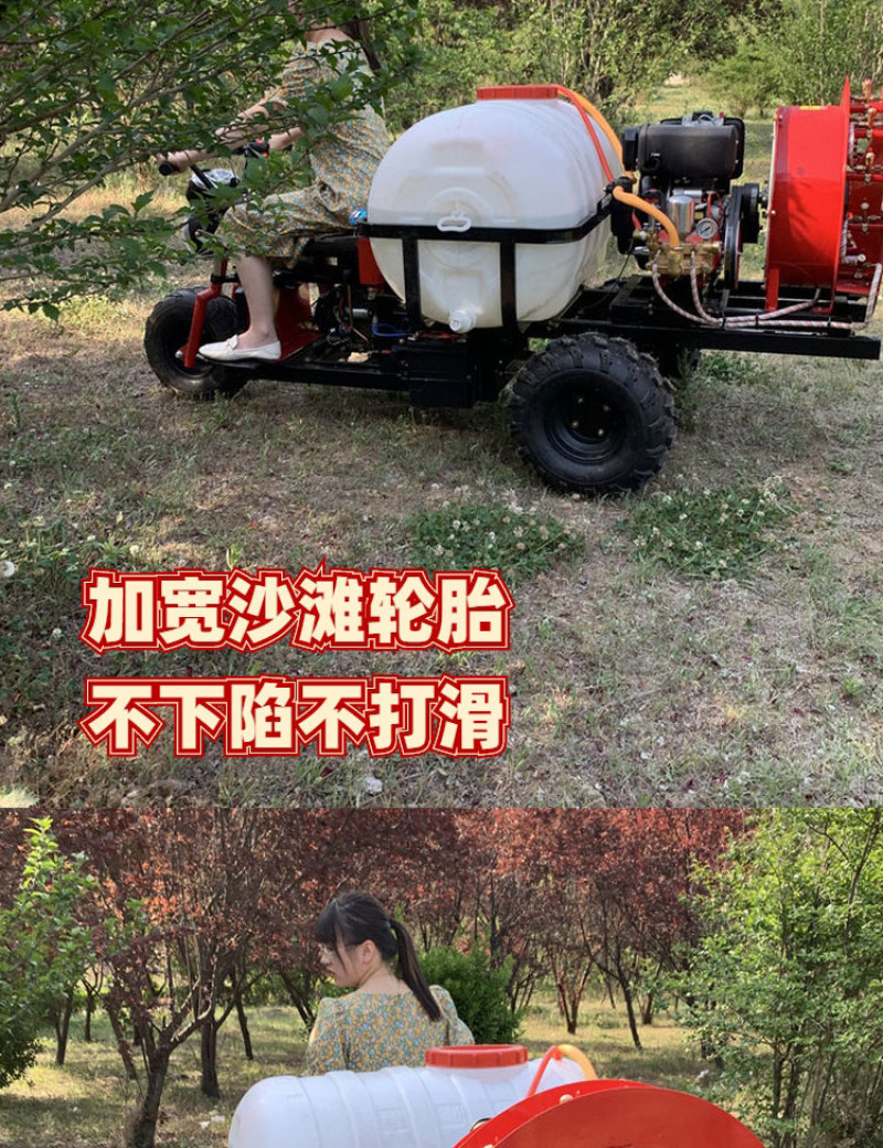 双动力风送打药机果树喷药车自走式果园打药机