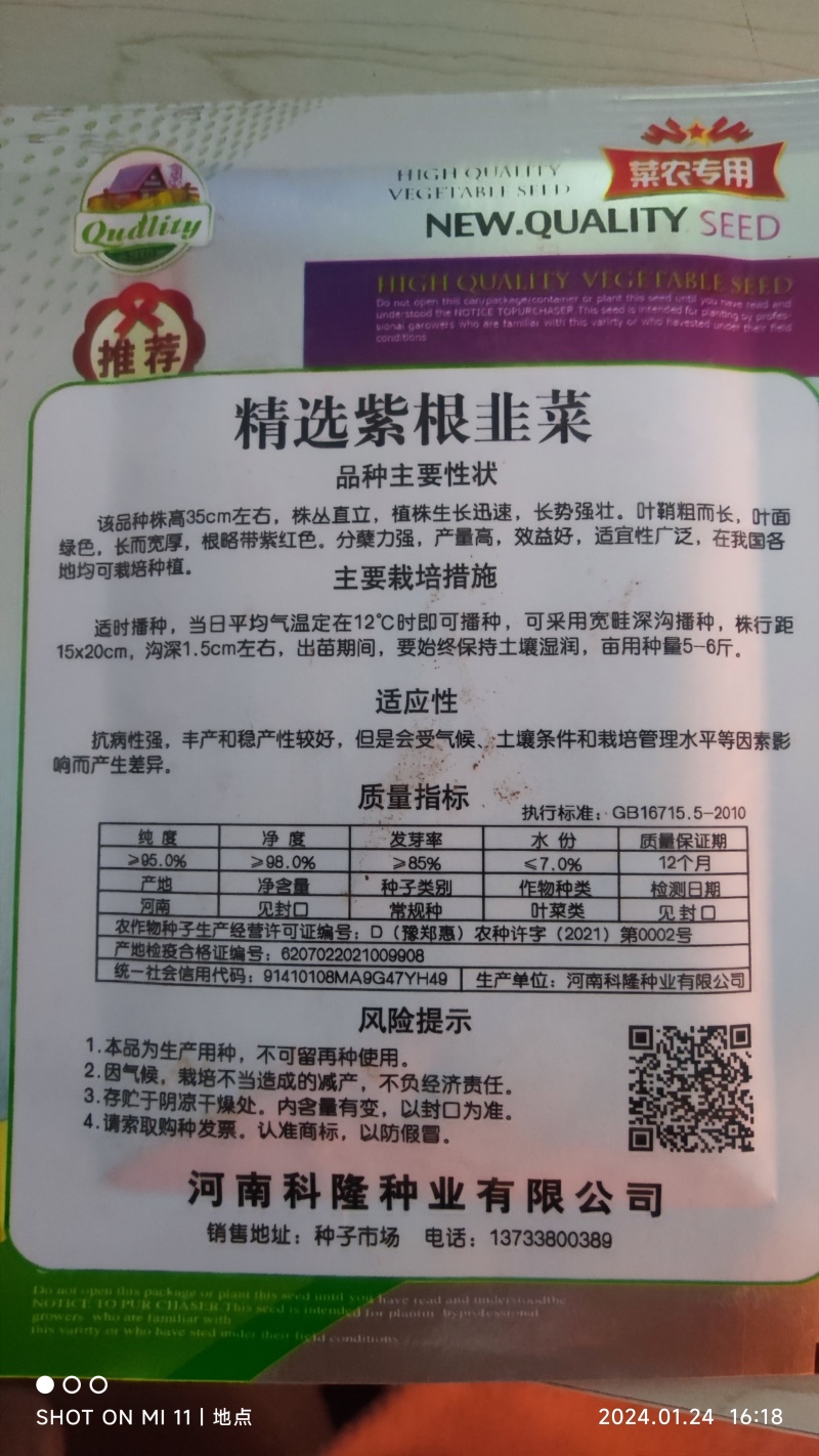 紫根红韭菜种子韭菜籽韭菜种籽紫根红根宽叶大叶耐热耐寒产量