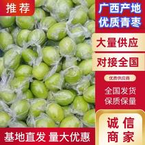 青枣纯甜不涩广西水果产地优质货价格低欢迎咨询