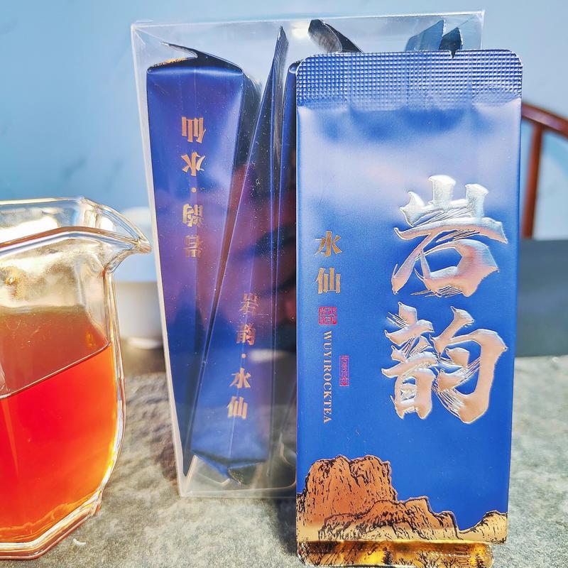 正岩岩韵水仙武夷岩茶茶叶大红袍乌龙茶浓香型古法炭焙礼盒装