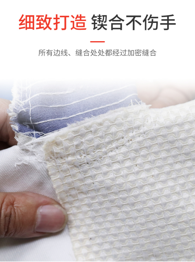 泸防牌全衬36道线帆布手套机械电焊工耐磨加厚工劳保防护用