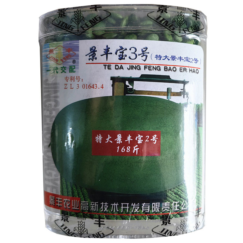 景丰宝3号西瓜种子50g绿皮大果少籽抗枯萎病高产原特大景