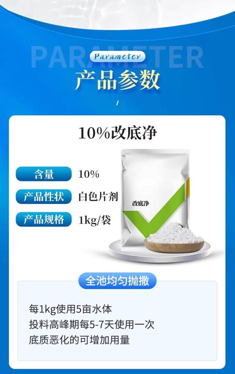 改底净水产养殖过硫酸氢钾复合盐专用鱼药鱼塘底改王净水消毒