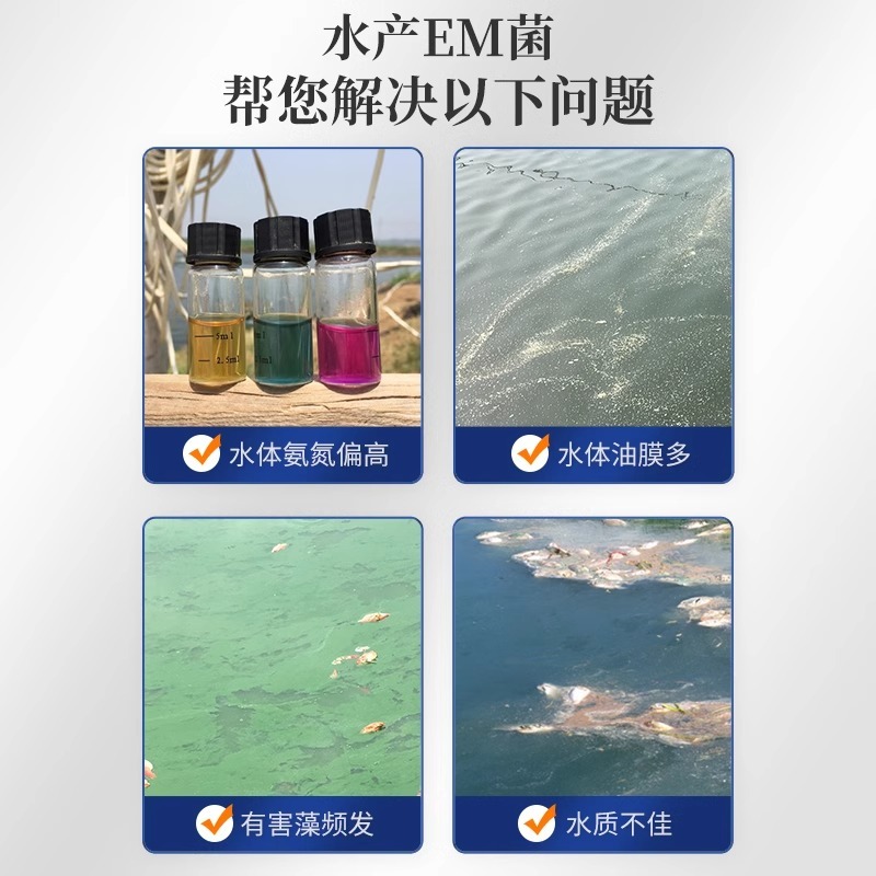 活菌em菌种养殖专用兽用益生菌调水水产鱼虾蟹用em菌