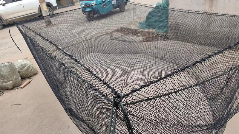 尼龙不伤鱼网箱养鱼网箱存鱼网箱抬网，欢迎老板选购