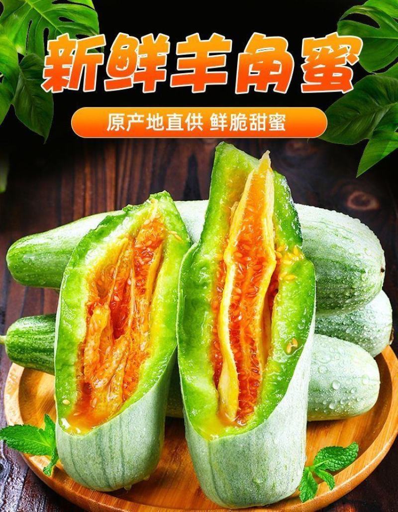 【品质】羊角蜜甜瓜2024大量现货价格实惠对接电商先到先得！