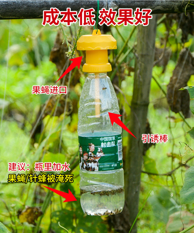【升级款】诱捕器果园菜地瓜果实蝇针蜂桔小实蝇引诱捕蜂器