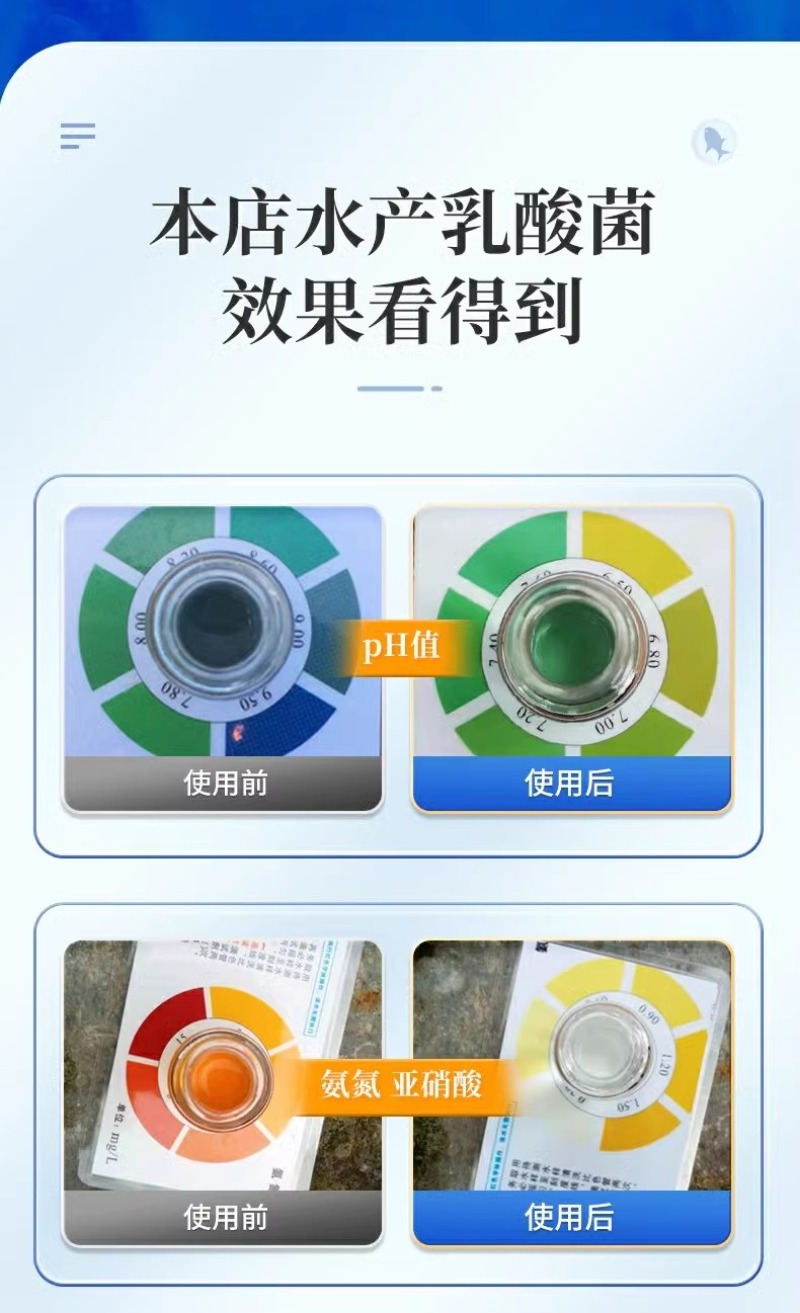 水产养殖乳酸菌粉益生菌肥水培藻乳酸菌鱼缸菌种鱼虾蟹诱食菌