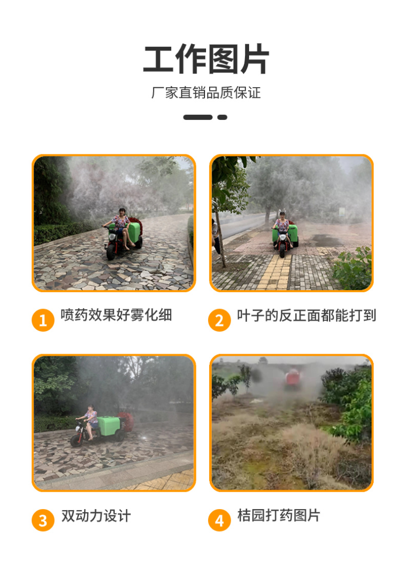 果园打药机双动力风送打药机桃树梨树喷雾打药机