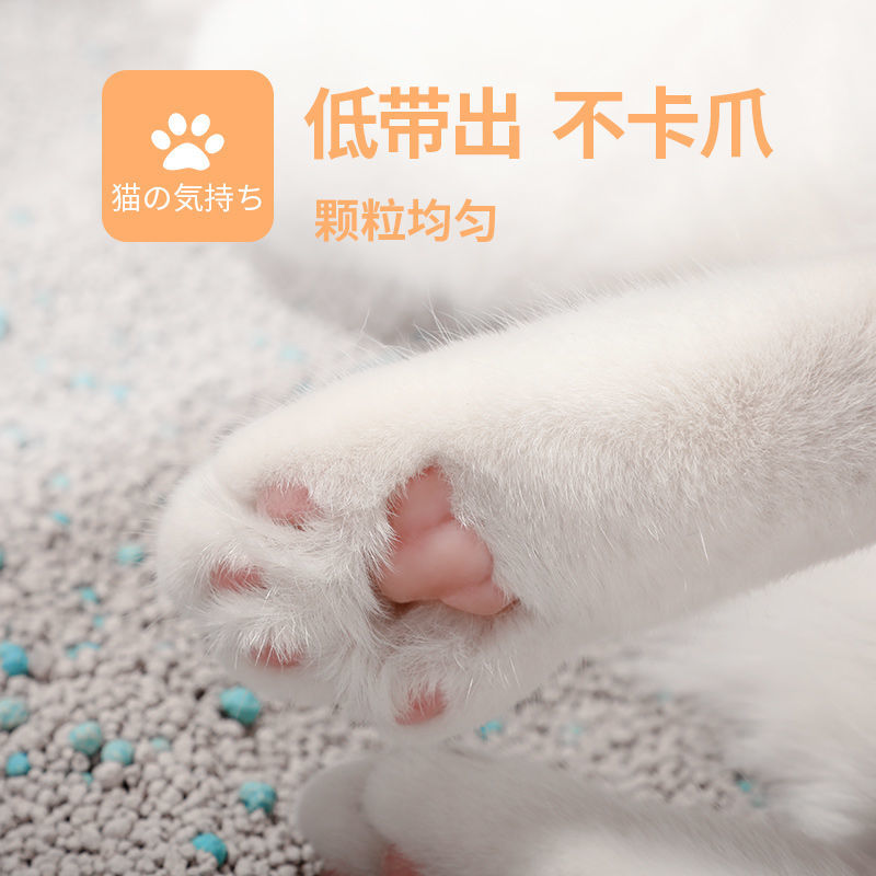 膨润土猫砂20斤10kg小颗粒细沙幼猫混合型矿砂猫砂大袋