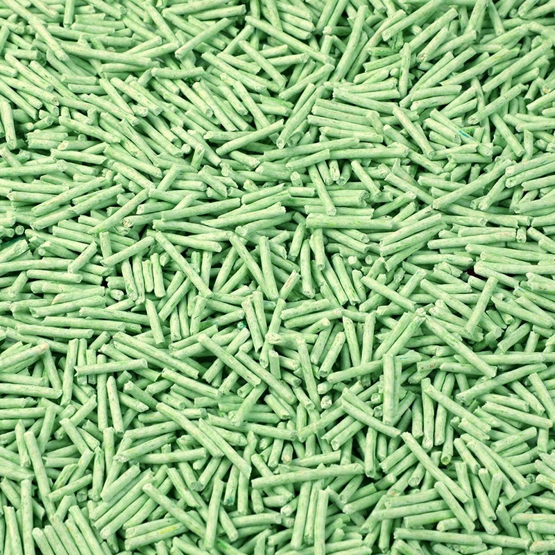 绿茶猫砂豆腐砂吸臭低尘可冲厕所结团小颗粒幼猫豆腐猫砂批发