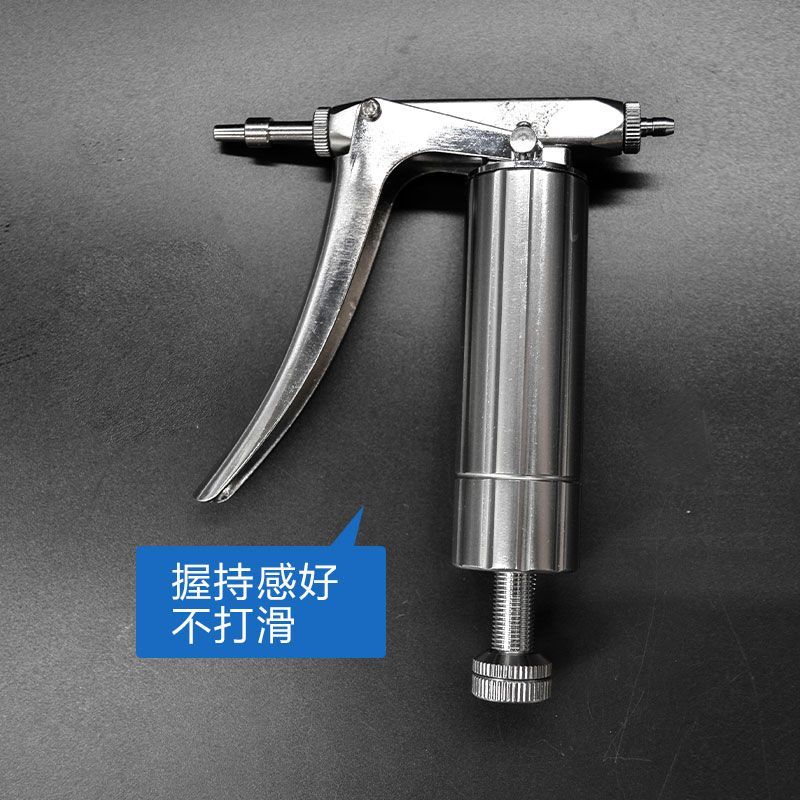 2ml连续注射疫苗器可调鸡猪用不锈钢金属注射针器针管