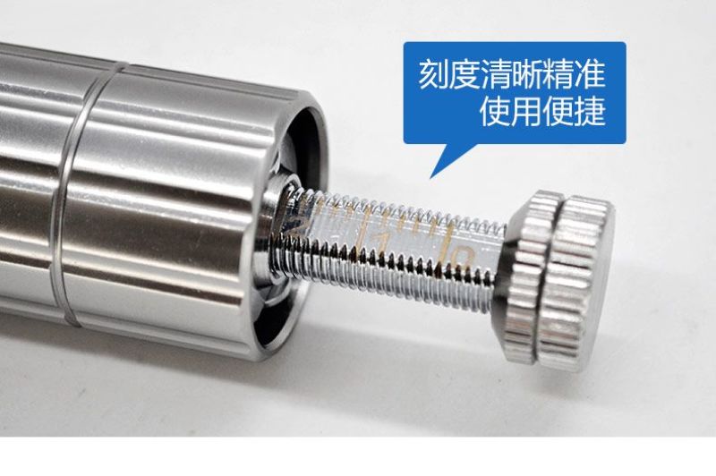 2ml连续注射疫苗器可调鸡猪用不锈钢金属注射针器针管