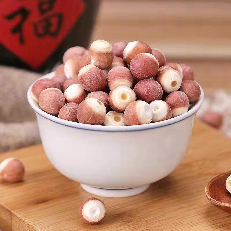 肇庆红皮芡实米鸡头米整粒半开芡实仁