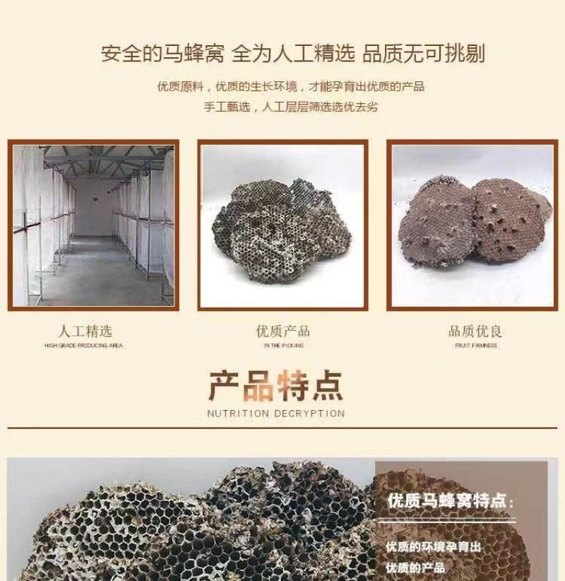 野生天然露蜂房马蜂窝巢煮水牙疼中药材