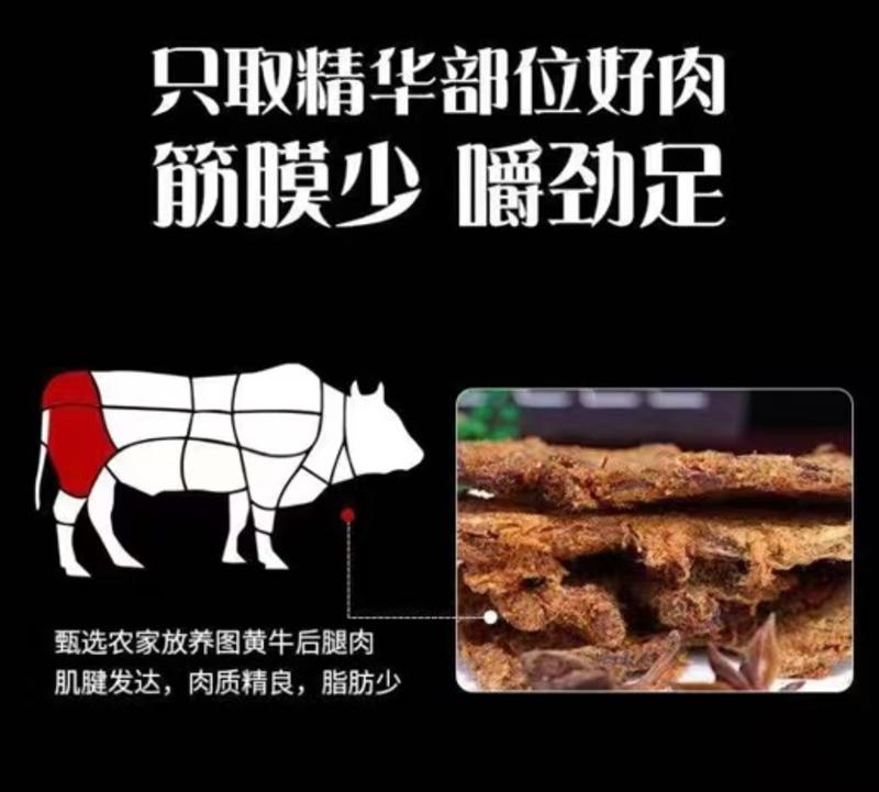【推荐】直接食用牛肉干口感好，保质保量支持视频看货