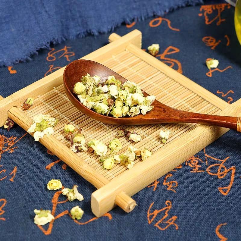 白梅花黄山绿萼梅梅花苞泡茶可搭配白梅花