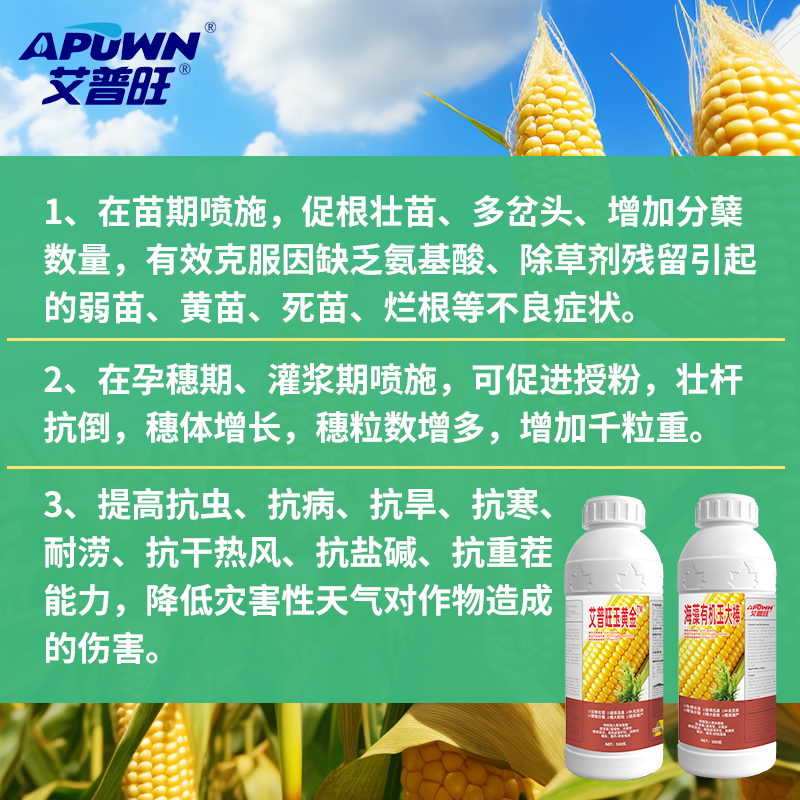 玉黄金生根壮苗提质增产返青迅速中量元素水溶肥