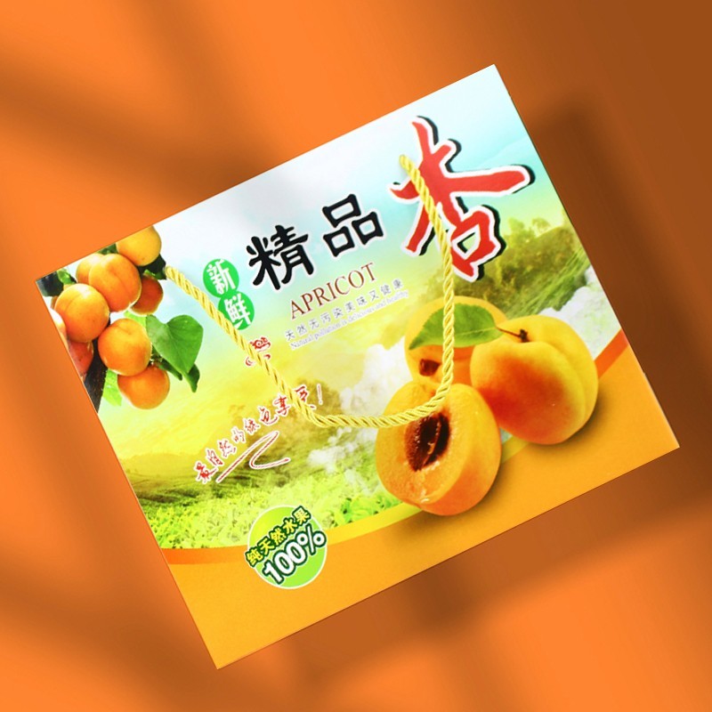 5斤装红杏黄杏礼盒包装箱10斤甜杏礼品盒手提纸箱