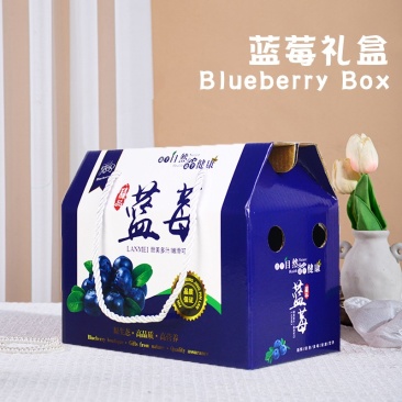 4-6盒装高档蓝莓包装纸箱礼品盒水果彩印手提纸盒