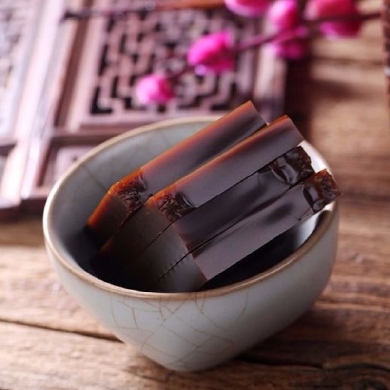 阿胶块阿胶片驴皮袋装阿原料片熬制阿胶糕原料阿胶片