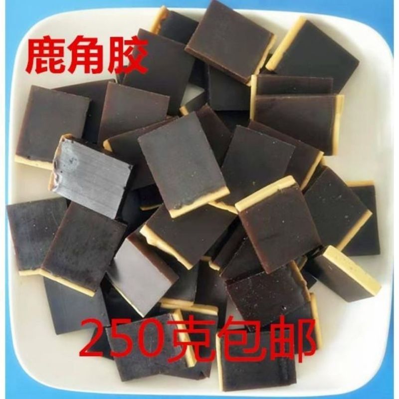 鹿胶鹿角胶中药材梅花鹿鹿角胶吉林鹿胶块免费磨鹿角胶