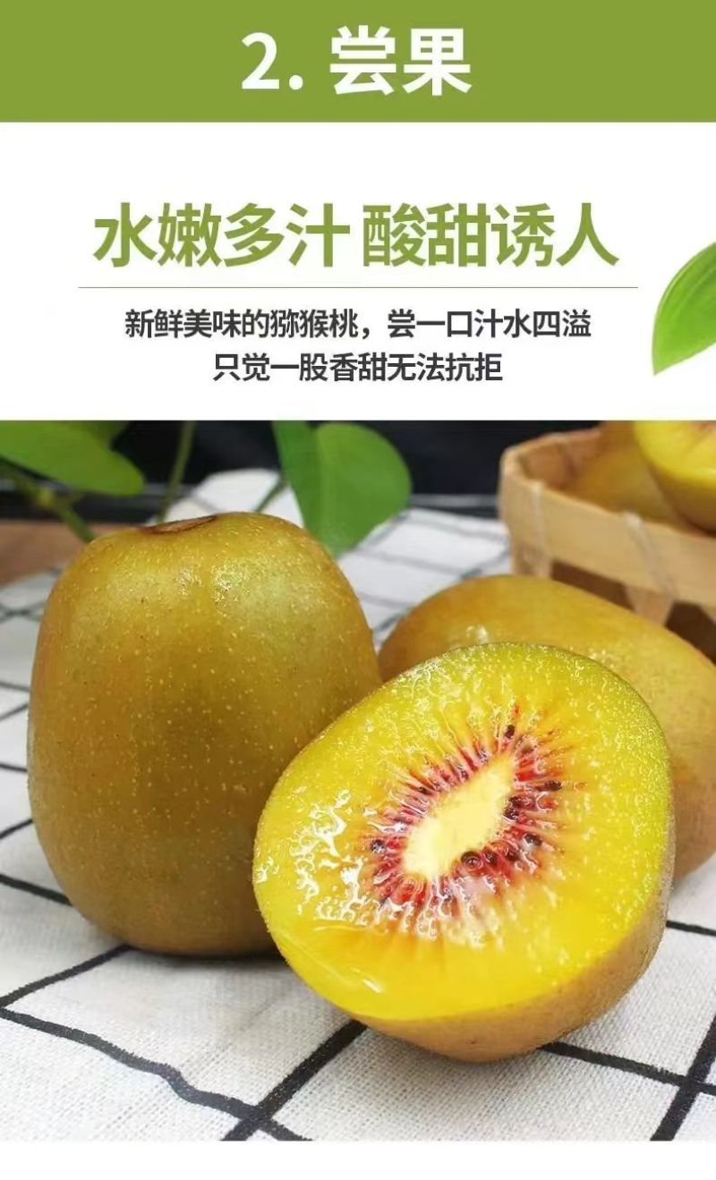 蒲江红心猕猴桃新鲜水果基地果园直供孕妇大果