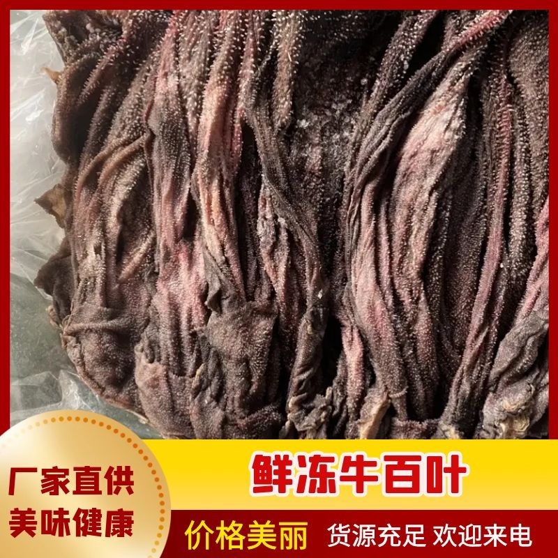 鲜冻牛百叶，不掉毛，口感鲜美，精洗干净