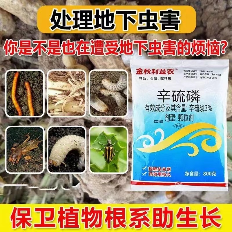 辛硫磷颗粒剂专杀地下害虫蝼蛄蛴螬地老虎地蛆等
