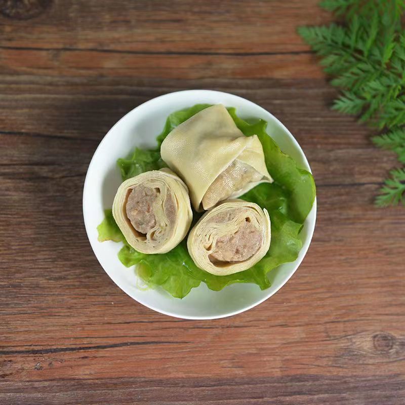 百叶包肉千张包百叶包鲜肉百叶卷特产美食手工火锅麻辣烫商用