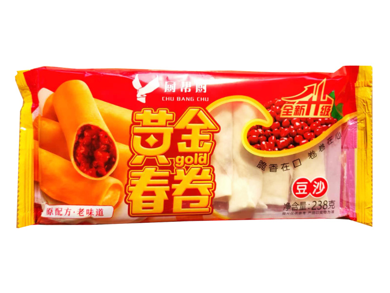 厨帮厨黄金豆沙春卷