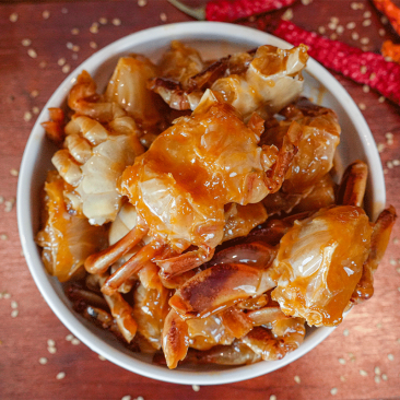 麻辣蟹块5斤一袋（供熟食店，烧烤，大排档，捞汁小海鲜）