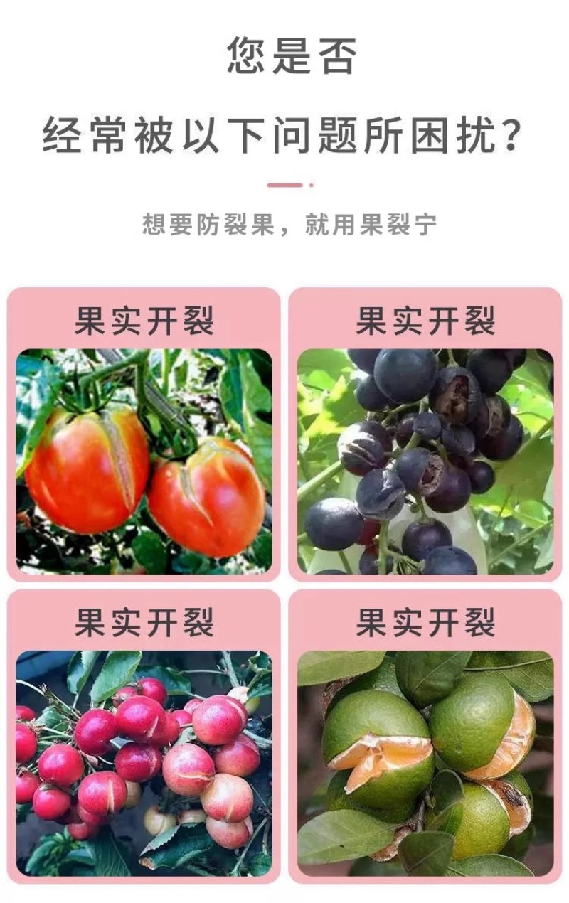 果裂宁伟斯杰预防落果裂果提质增产果实均匀膨果上色可提高耐