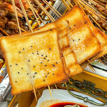 达润隆炸货小吃串串烧烤店商用食材专用炭烤吐司