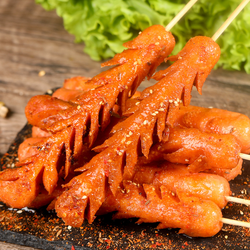 夫宇淀粉肠炸货小吃串串烧烤店专用食材批发