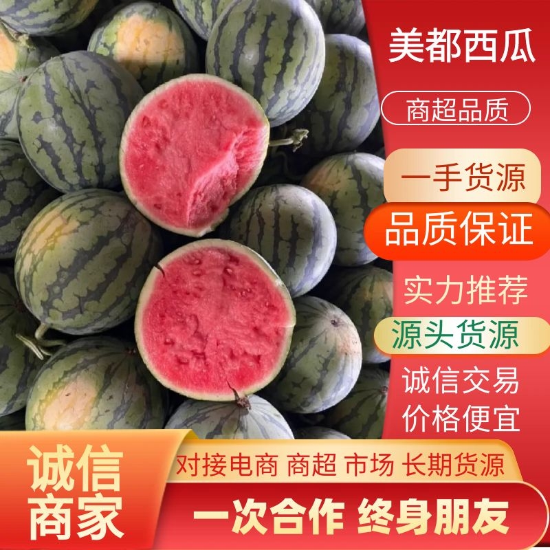 [美都西瓜批发]河南商丘夏邑县西瓜 0.80元/斤西瓜，美都西瓜 _ 一亩田