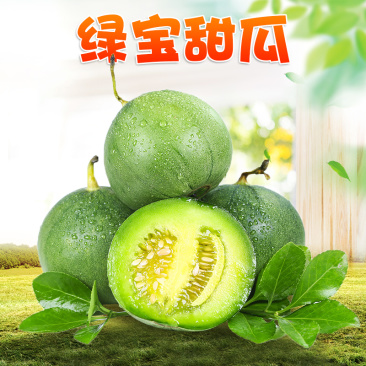 山东绿宝甜瓜代发3斤新鲜脆甜头茬孕妇水果甜瓜