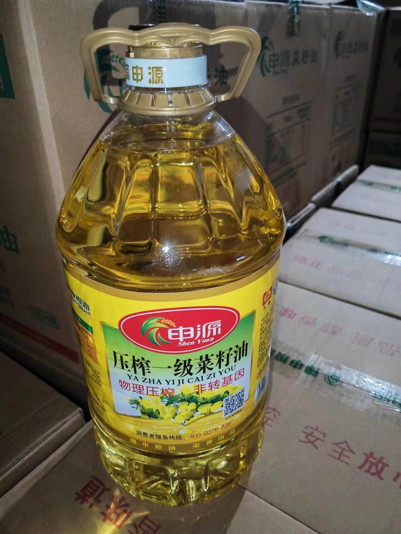 申源一级压榨菜籽油菜籽油非转基因口感香醇工厂直发