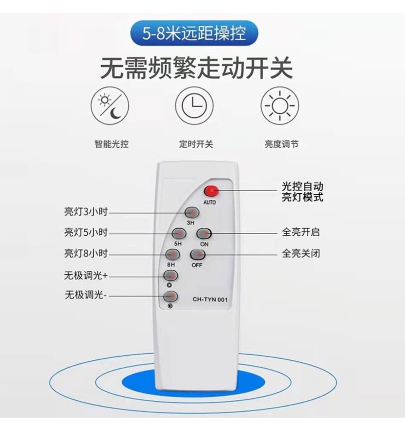太阳能大功率LED全光谱植物生长灯植物补光花卉蔬菜通用仿