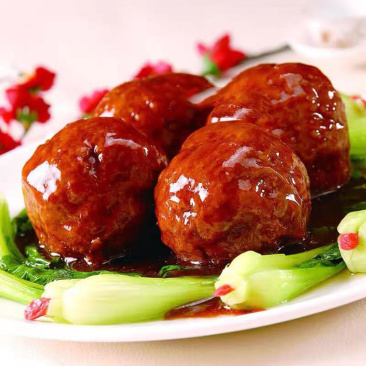 环惠客狮子头清真四喜丸子肉圆子熟食半成品预制菜