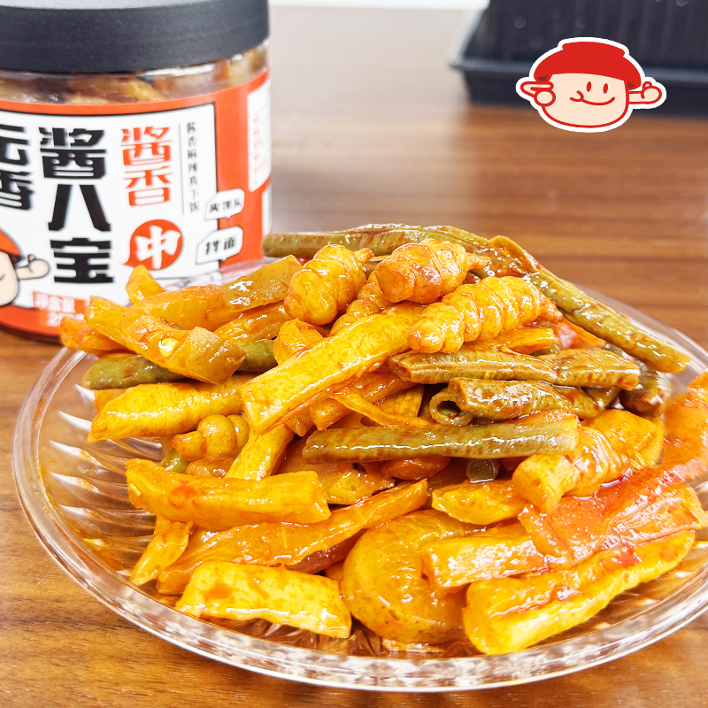 中大酱菜酱八宝瓶装开胃下饭酱萝卜干香辣罐装即食下饭菜