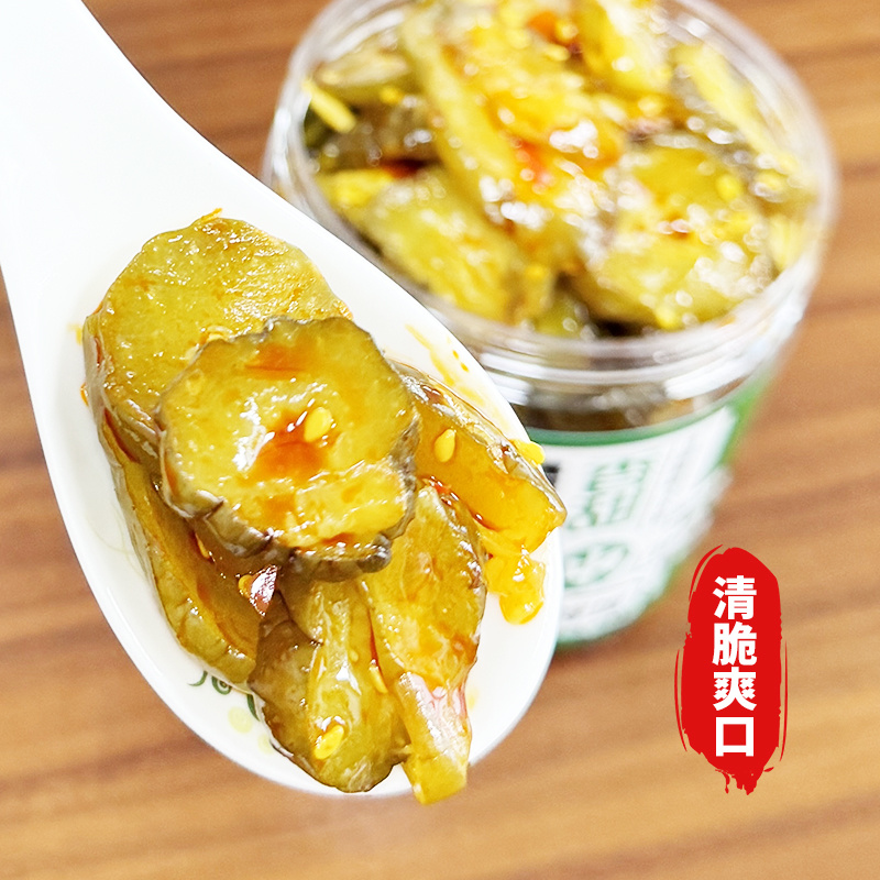 中大酱菜脆黄瓜瓶装开胃下饭酱萝卜干香辣罐装即食下饭菜