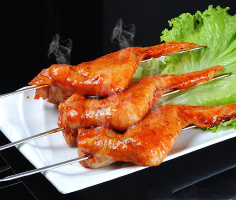 鑫泓泽单签全翅串炸串鸡全翅冷冻大鸡翅烧烤食材