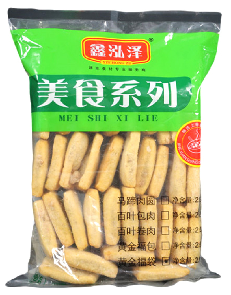 鑫泓泽黄金鸡汁福袋麻辣烫关东煮火锅丸子商用冷冻食材